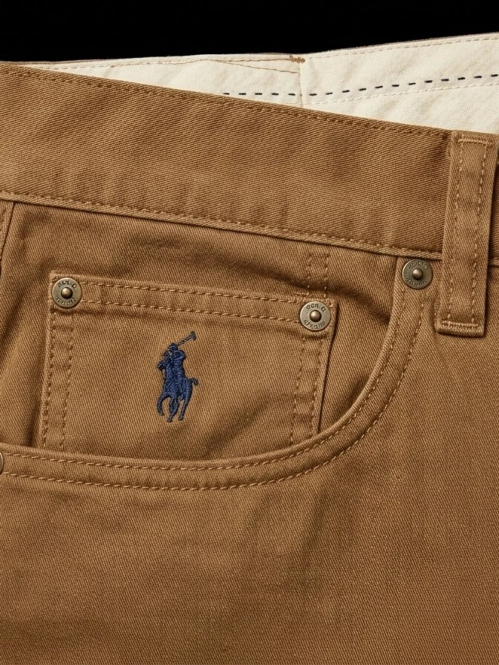 Ralph Lauren Polo Men's Cotton Pants in Caramel Brown